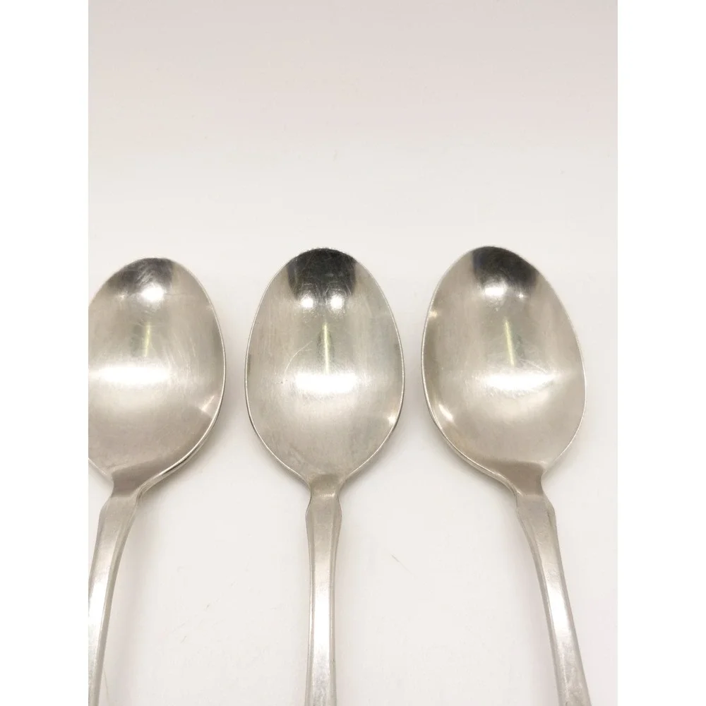 Oneida Paul Revere Tablespoons Set of 3 Silver Stainless Steel Flatware 6.75